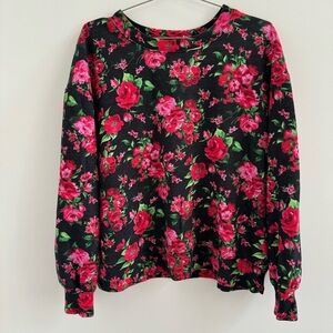Generation Love Black and Pink Floral Top